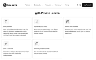 IDA Pro With Private Lumina