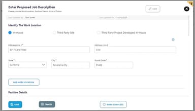 Imagility Job Description Builder