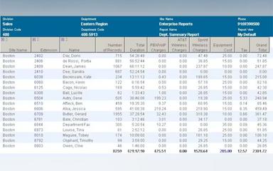 InQuery Dept Summary Report