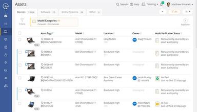 Incident IQ View student assets by Chromebooks