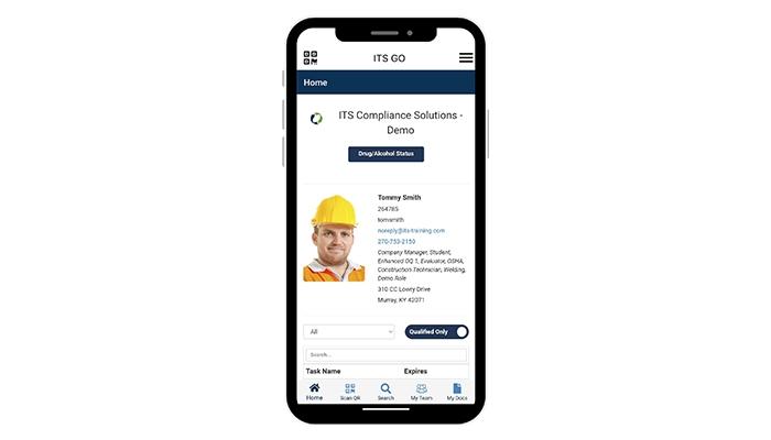 Industrial Training Services ITS Go Screen