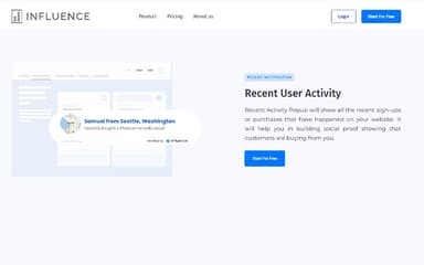 Influence Home Page