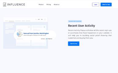 Influence Home Page