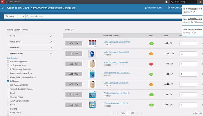 Infor M3 Distribution Enterprise – sales hub