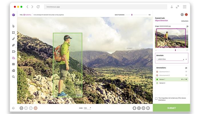 Innotescus Video and Image Annotation Platform Image Annotation