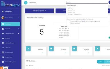 IntelAgree search functionality