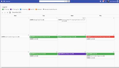 Intellek LMS Calendar