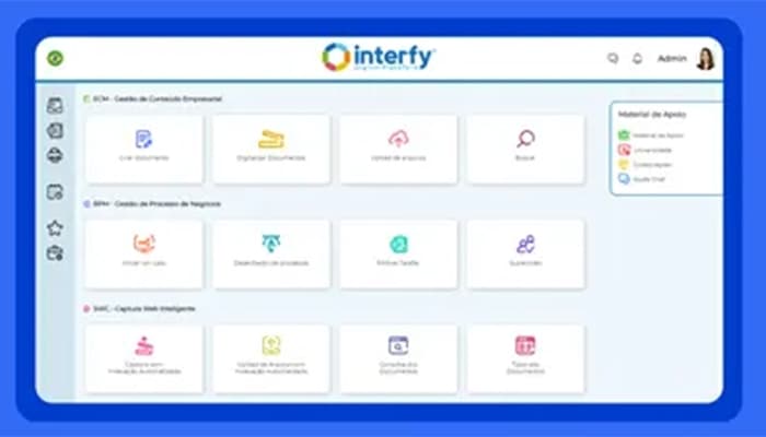 Everything your business needs in one place - Main input interface