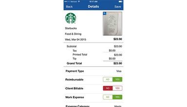 Itemize Expense details