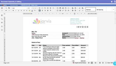 Jarvis Legal Document assembly & editing