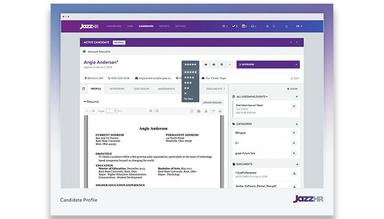 JazzHR Easily view resumes and rank candidates