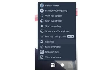 Jitsi Meet Presenter Settings