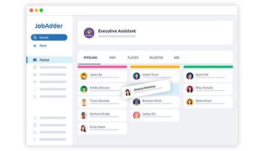 JobAdder Create custom workflows for placement types, industries and roles.