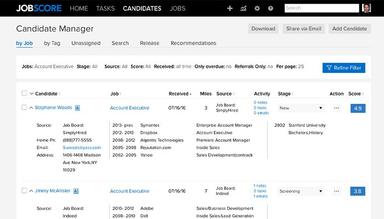 JobScore Candidate manager