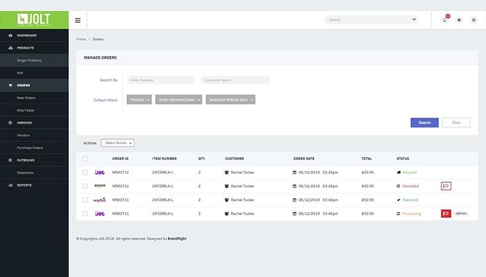 Jolt Fulfillment System Integrated Order Management