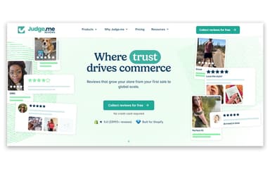 Judge.me Home Page