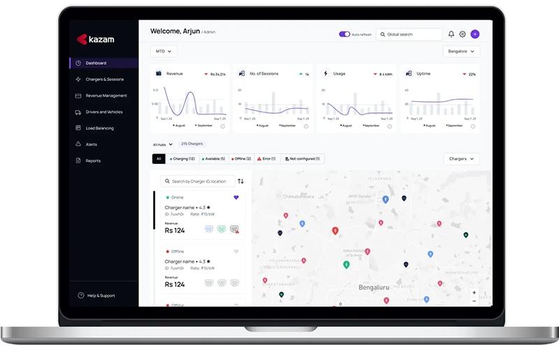 Kazam Dashboard