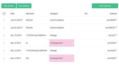 Keepek Expense report detail