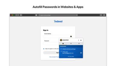 Keeper Security Autofill Passwords