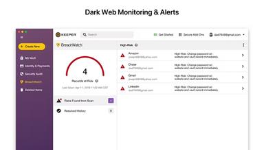 Keeper Security Dark Web Monitoring