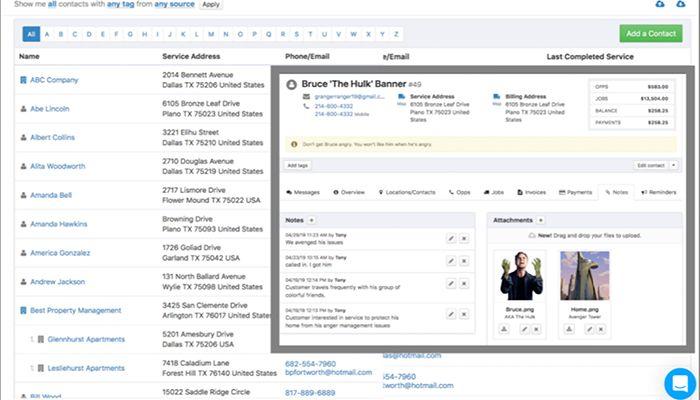 Kickserv Customer management