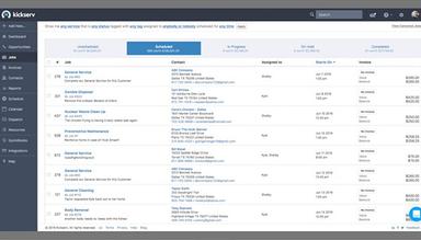 Kickserv Job management