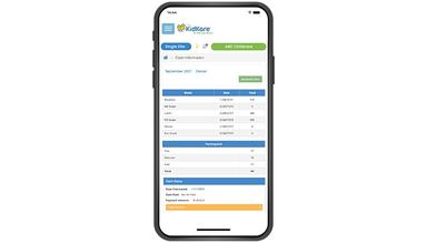 KidKare Accounting Mobile App Interface