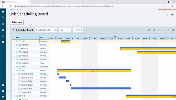 Kinetic Job Scheduling Board