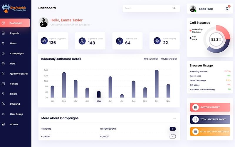KingAsterisk Dashboard