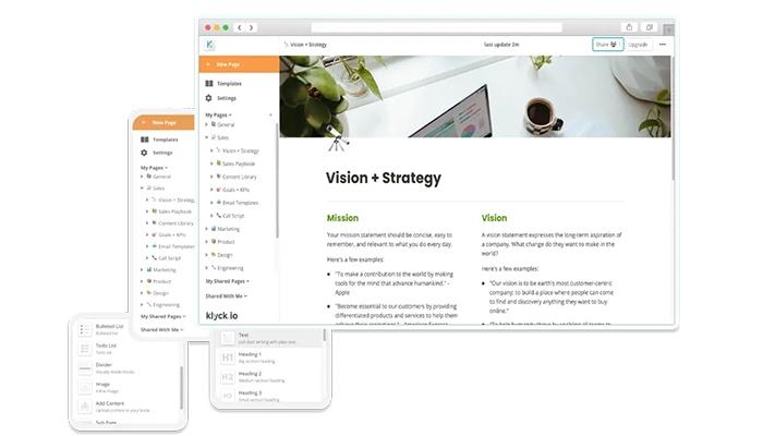 Klyck-Vision-+-Strategy-Template-with-Mobile-UX