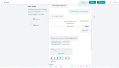 Kore.AI Weather Updates