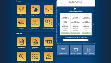 Kuebix-TMS-Home-screen