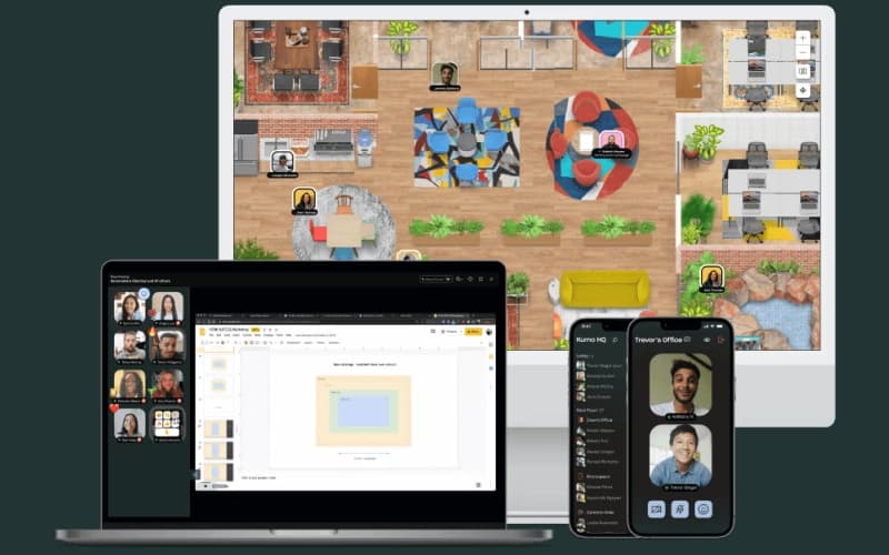Kumospace Mobile And Dextop view