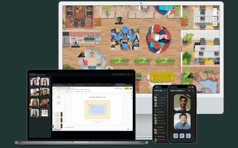 Kumospace Mobile And Dextop view