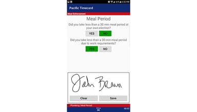 Meal period enforcement