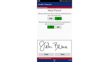 Meal period enforcement