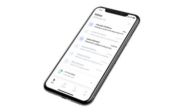 LEX Reception Message View On Mobile App