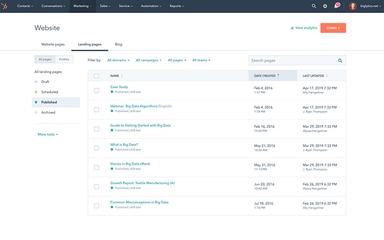 HubSpot Marketing Landing Pages Home