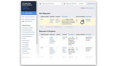 Landport search requests status