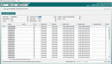 Latitude WMS Review Sales Orders