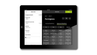 Lavu POS Easily add and edit both modifiers and optional modifiers for any menu item