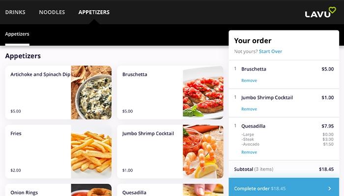 Lavu POS Lavu's Self Ordering Kiosk eliminates long lines and wait times
