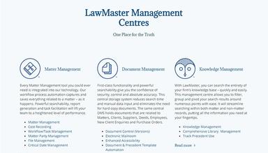 LawMaster Management Centres
