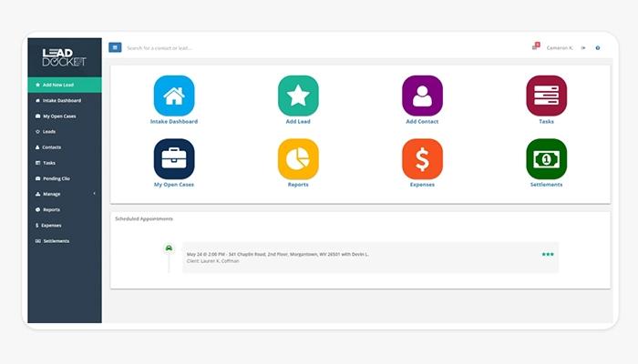 Lead Docket Dashboard For Quick Data