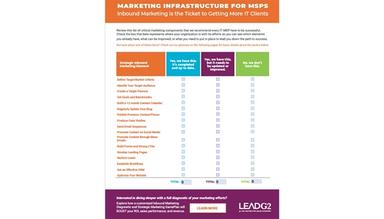 LeadG2 Marketing Infrastructure For MSPS