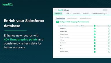 LeadIQ Enrich Salesforce Data