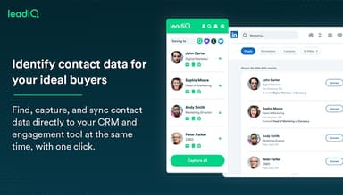 LeadIQ Identify Contact Data