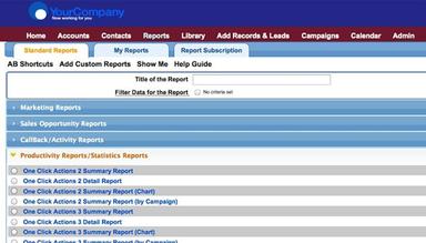 LeadMaster Custom reporting