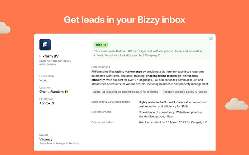 Bizzy AI Leads With Context