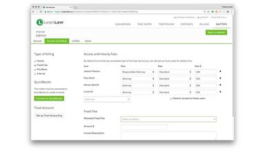 LeanLaw Flexible fee schedule
